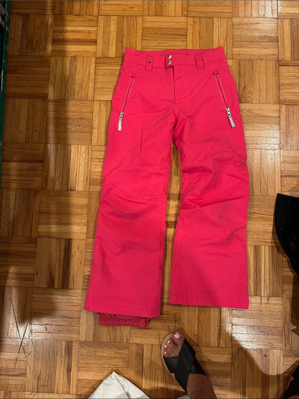 Girls' Bright Pink Snow Joggers - Insulated Ski Pants
